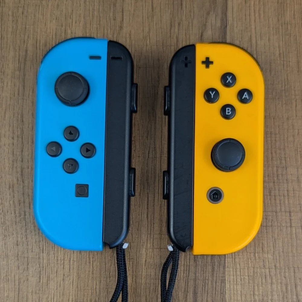 Nintendo Switch HAC-001 Bundle 4 Joy-Cons 128GB SD Card Dock Case Neon Colors